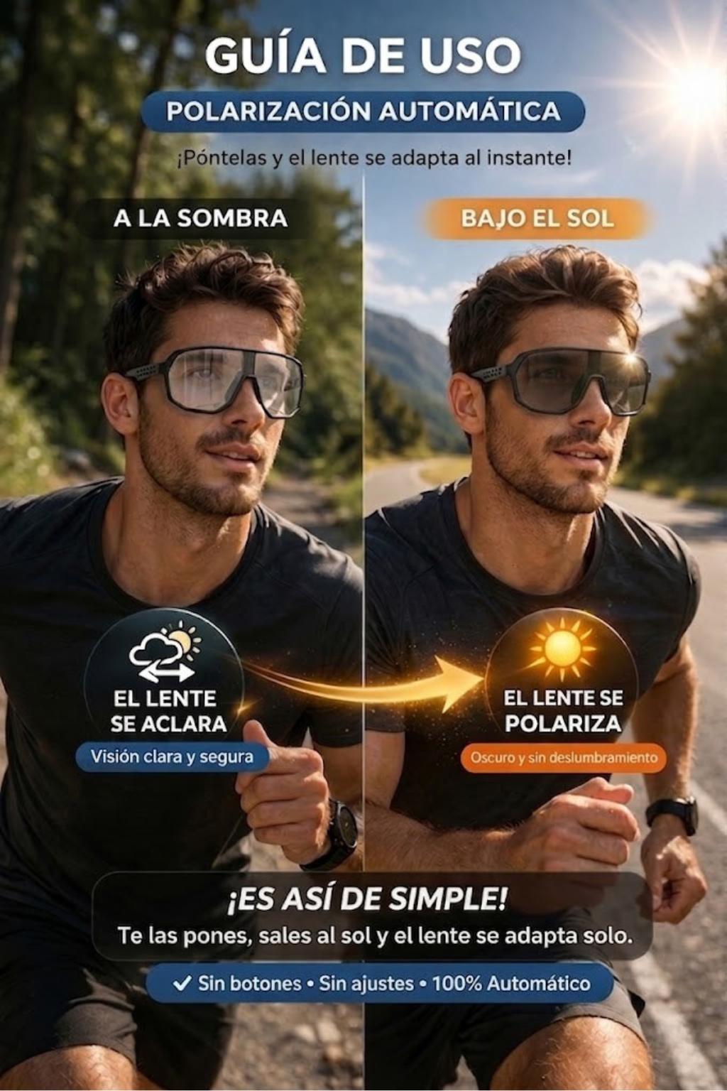 Gafas Sport Polarizado Automático