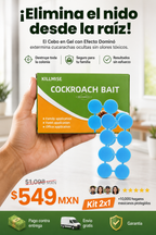 Mata Cucarachas de Raíz- Cebo en Gel de Efecto Dominó