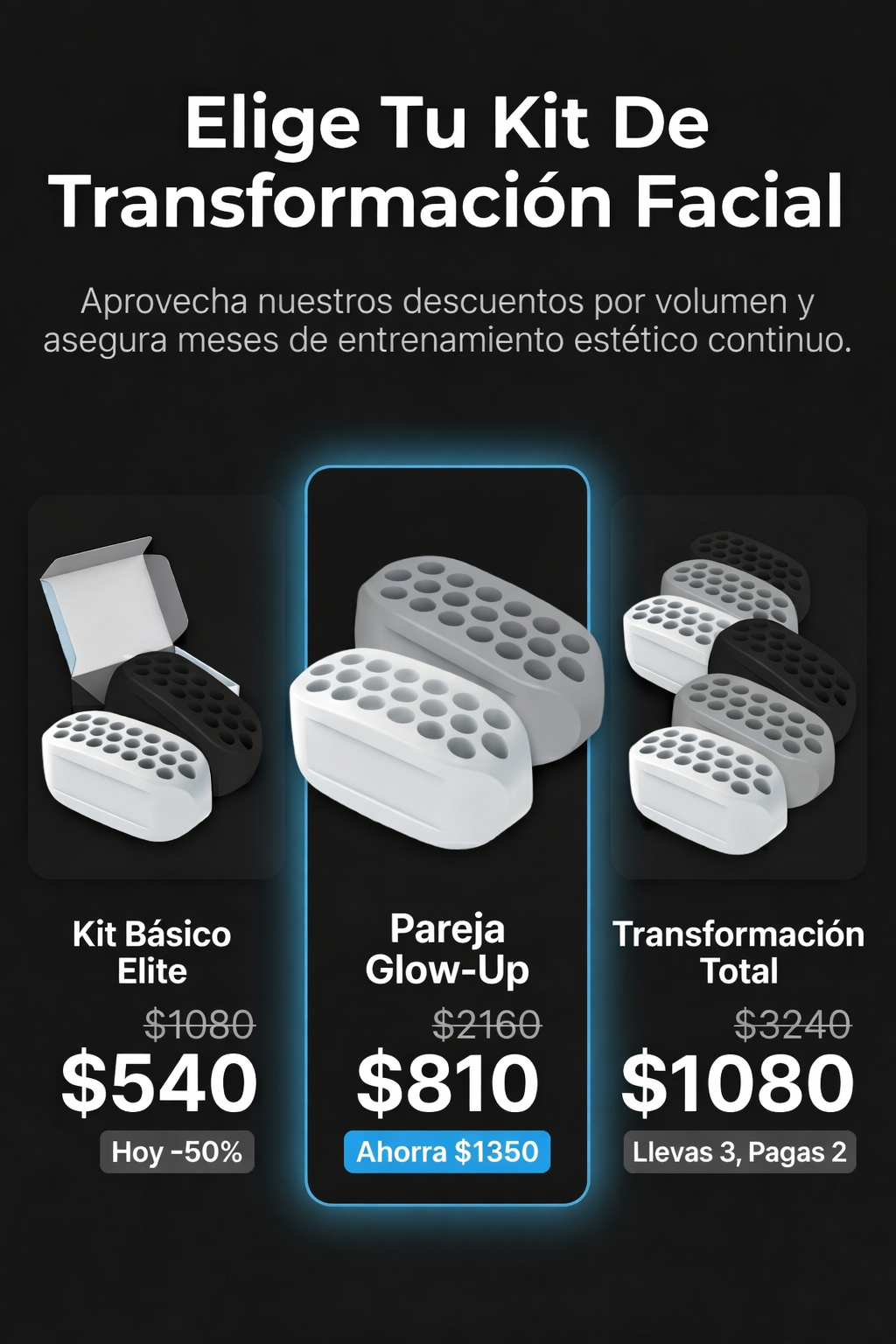 Ejercitador de Mandibula 6 pcs