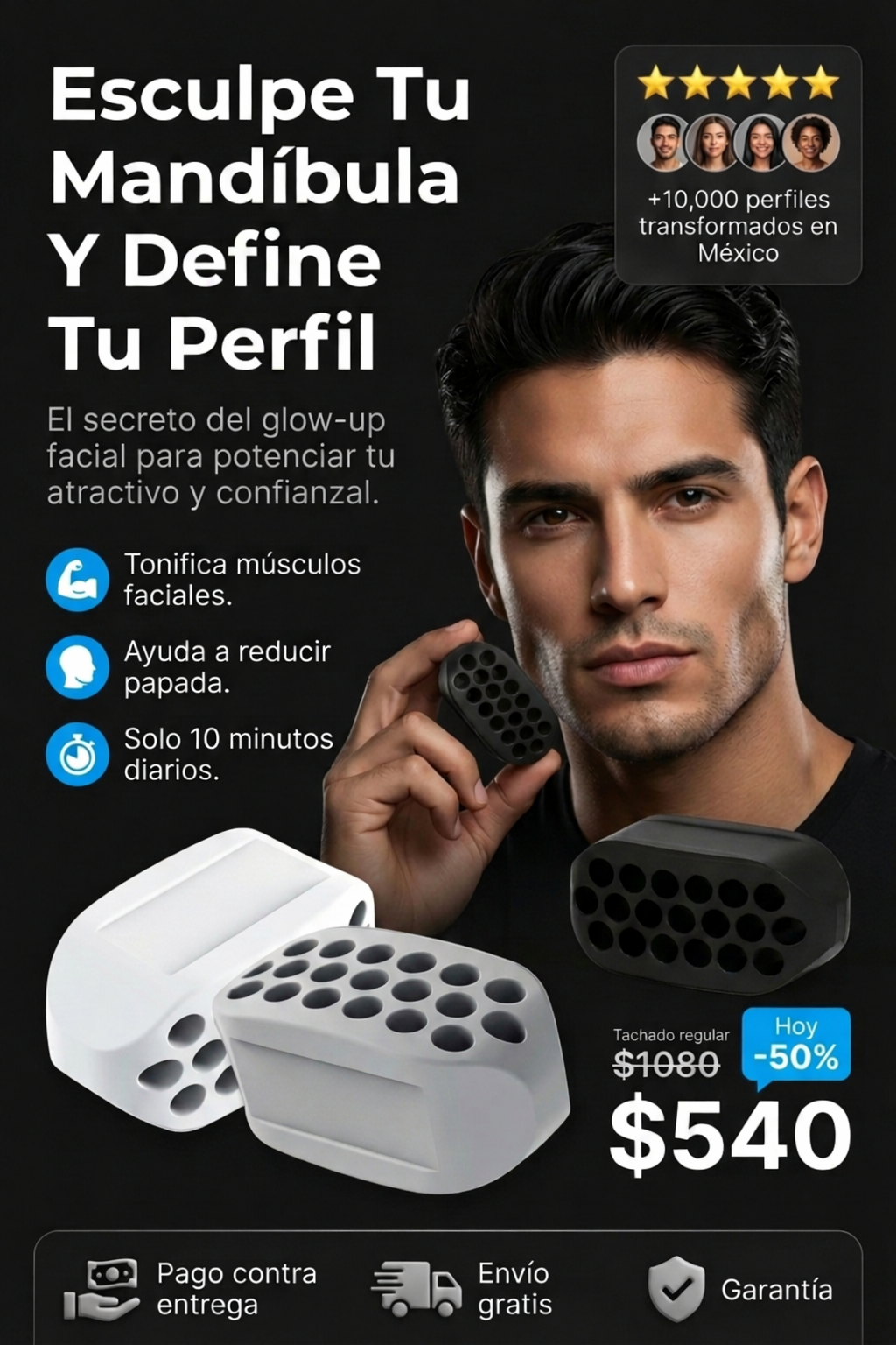 Ejercitador de Mandibula 6 pcs