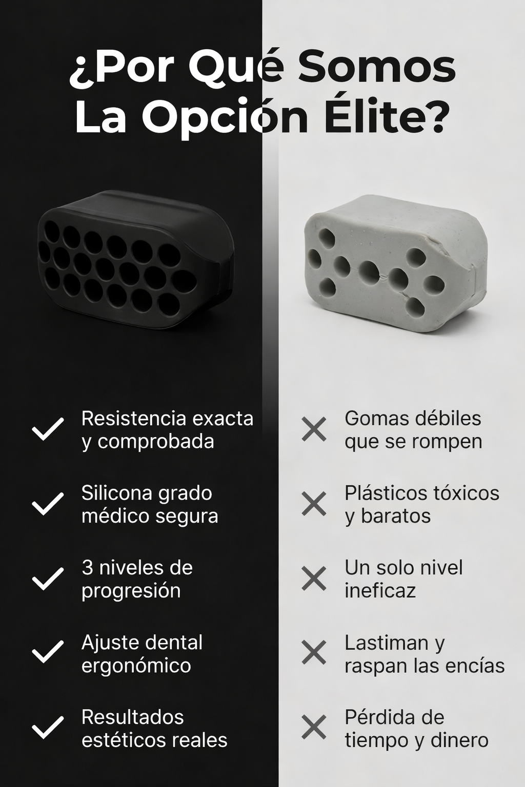 Ejercitador de Mandibula 6 pcs