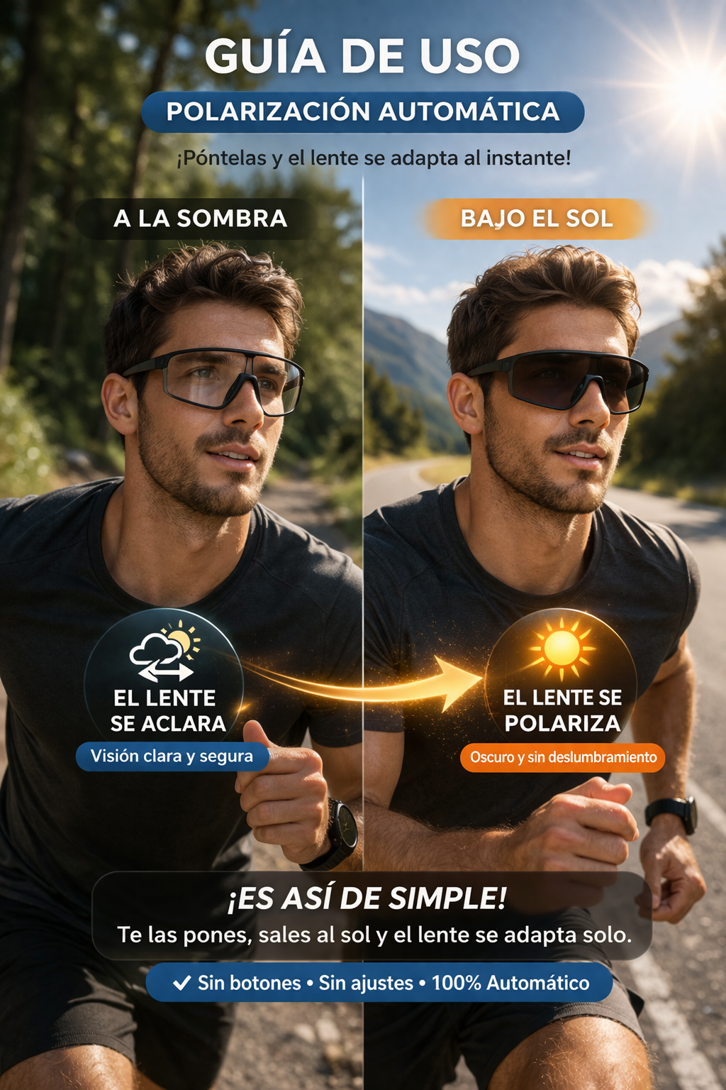 Gafas Sport Polarizado Automático