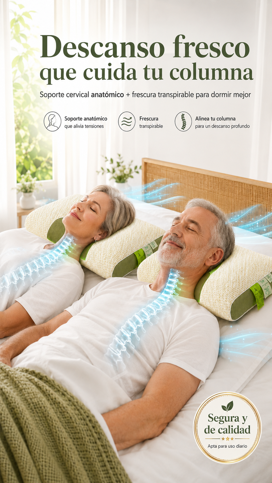 Pack 2 Almohadas Cervicales NubeConfort™