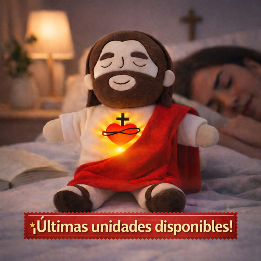 Peluche Jesús - Peluche con Luz, Respiración Rítmica y Melodía