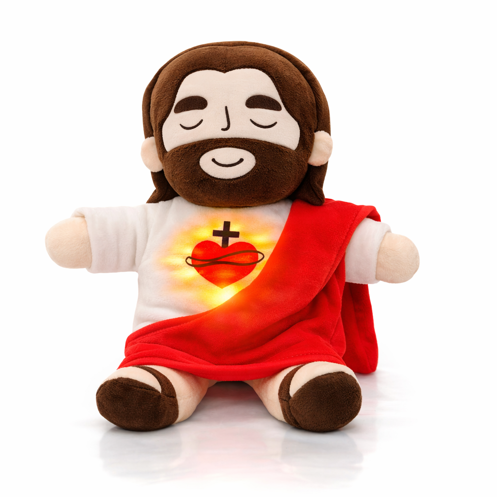 Peluche Jesús - Peluche con Luz, Respiración Rítmica y Melodía