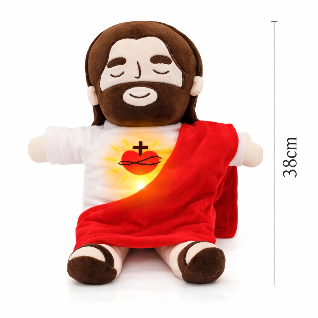 Peluche Jesús - Peluche con Luz, Respiración Rítmica y Melodía