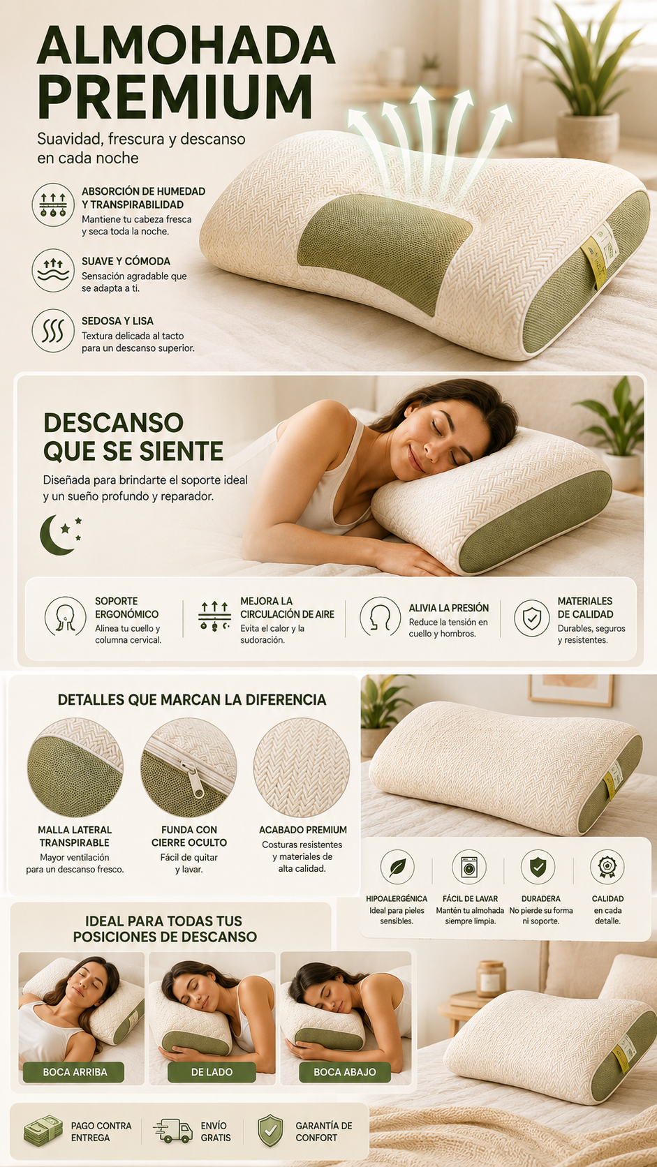 Pack 2 Almohadas Cervicales NubeConfort™