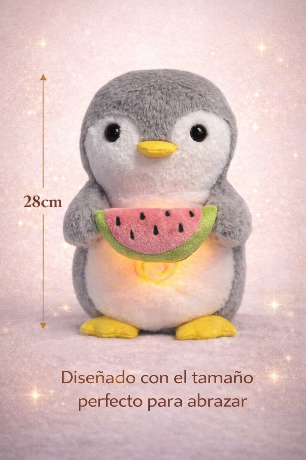 PingüiAmigo - Peluche Terapéutico con Luz, Respiración Rítmica y Melodía