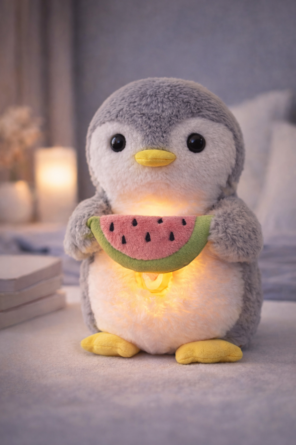 PingüiAmigo - Peluche Terapéutico con Luz, Respiración Rítmica y Melodía
